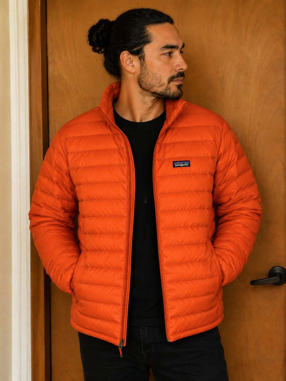 Patagonia Men's Down Sweater Puffer Jacket in Orange
41JC